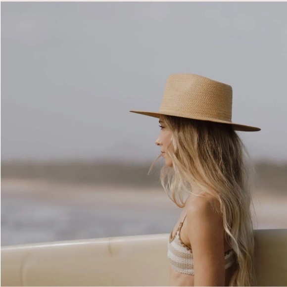 NWT Will + Bear Sawyer Sand Medium Brim Straw Hat Unisex main image 7